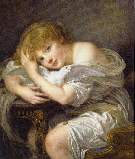 Jean-Baptiste Greuze L'enfant a la colombe china oil painting image